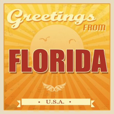 Vintage florida, ABD poster