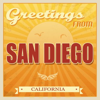Vintage San Diego, California poster