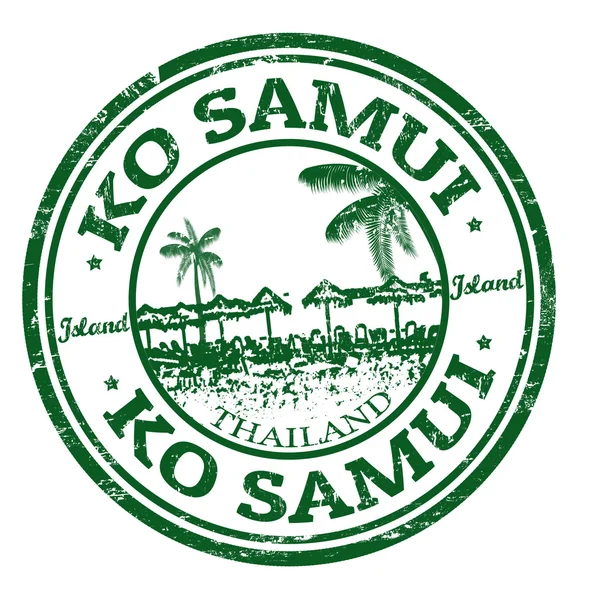 Timbre Ko Samui — Image vectorielle