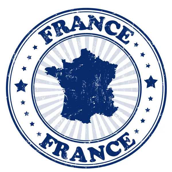 Sello Francia — Vector de stock