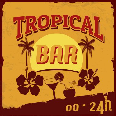 tropikal bar poster