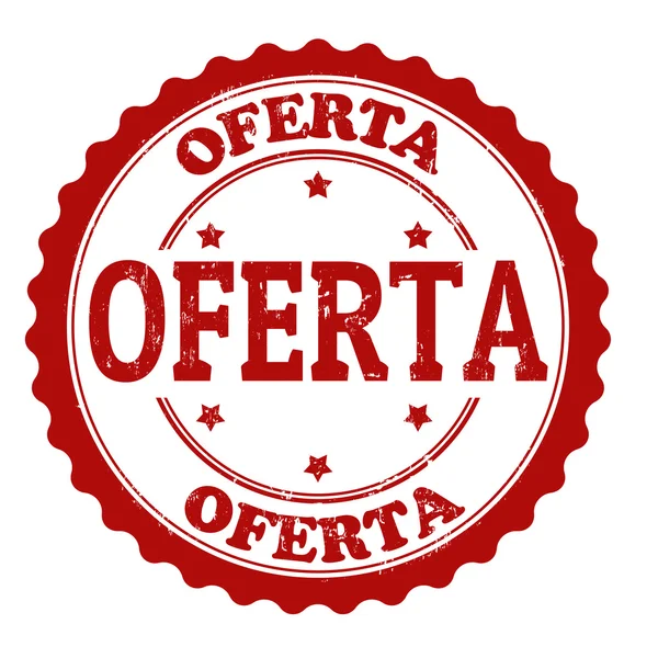 Sello de oferta — Vector de stock