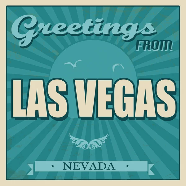 Cartel Vintage Las Vegas, Nevada — Vector de stock