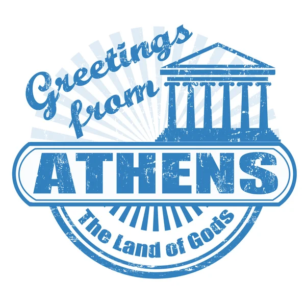 Saudações do selo de Atenas —  Vetores de Stock