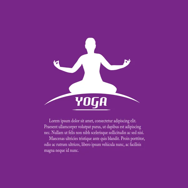 Yoga label — Stock Vector