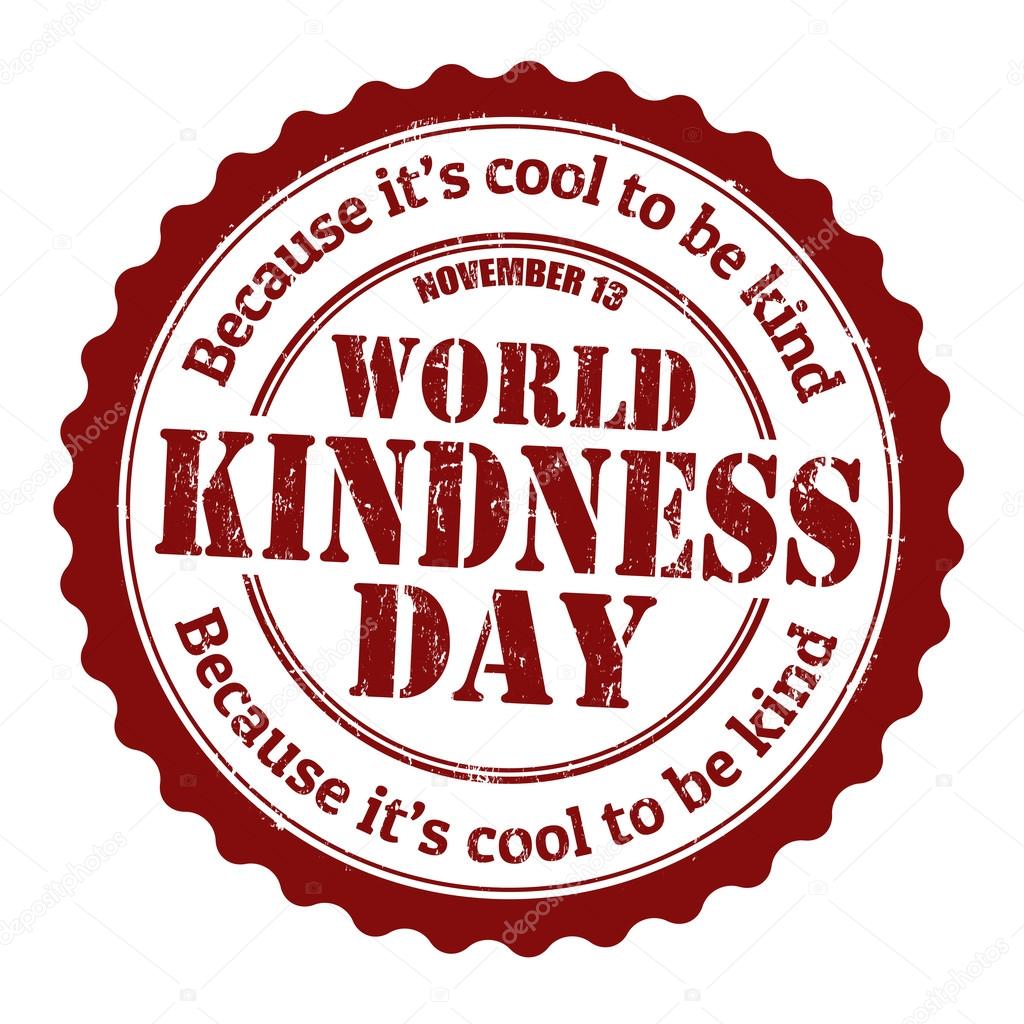 World kindness day stamp