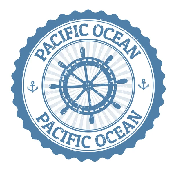 Stille Oceaan stempel — Stockvector