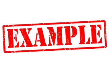 Example stamp clipart