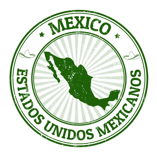 Mexico stamp — Stock Vector