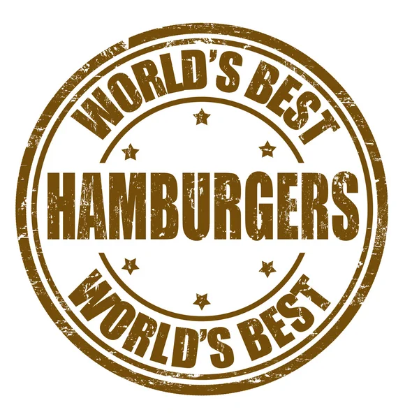 Sello de hamburguesas — Archivo Imágenes Vectoriales