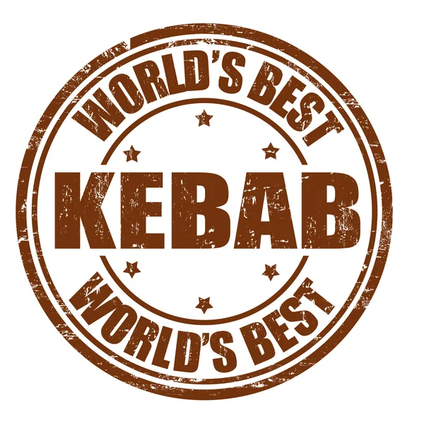 Kebab stämpel — Stock vektor