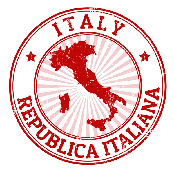 Ιταλία σφραγίδα — Διανυσματικό Αρχείο