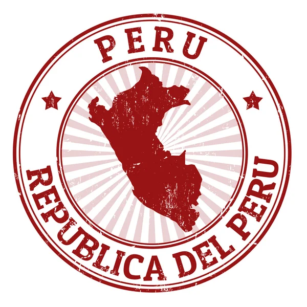 Perú Sello — Vector de stock