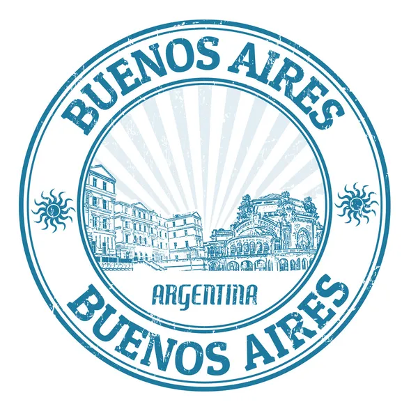 Buenos Aires stamp — Stock Vector