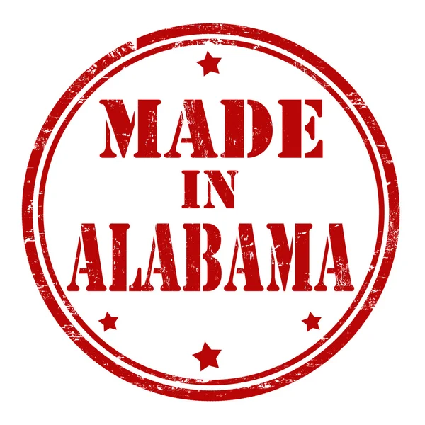 Gemaakt in alabama stempel — Stockvector