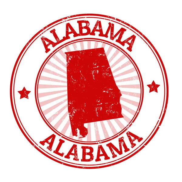 Sello Alabama — Vector de stock