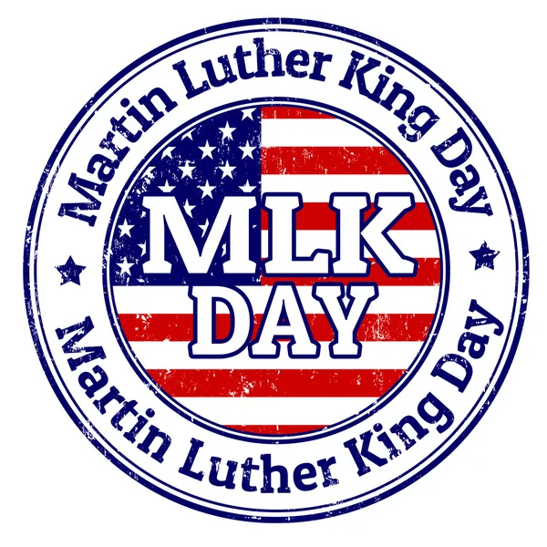 Timbre Martin Luther King Day — Image vectorielle