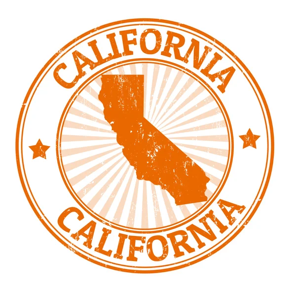 Timbro della California — Vettoriale Stock