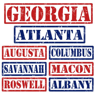 Gürcistan şehirler pullar