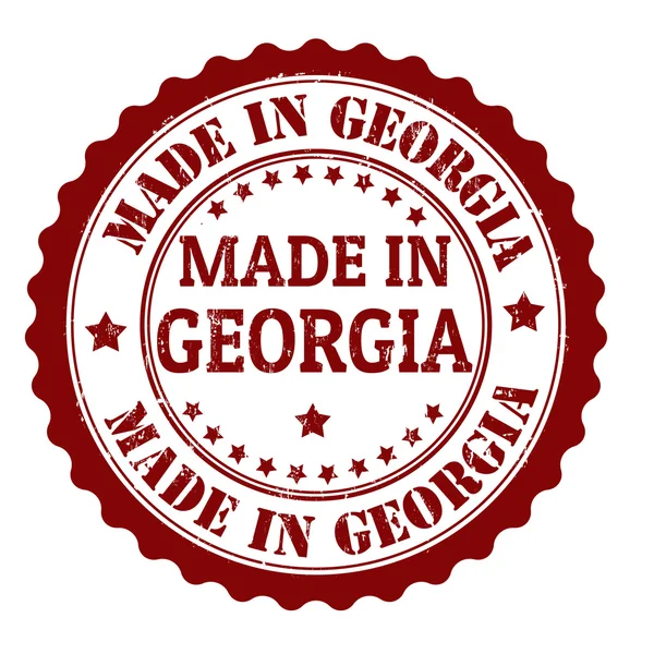 Tampon fabriqué en géorgie — Image vectorielle