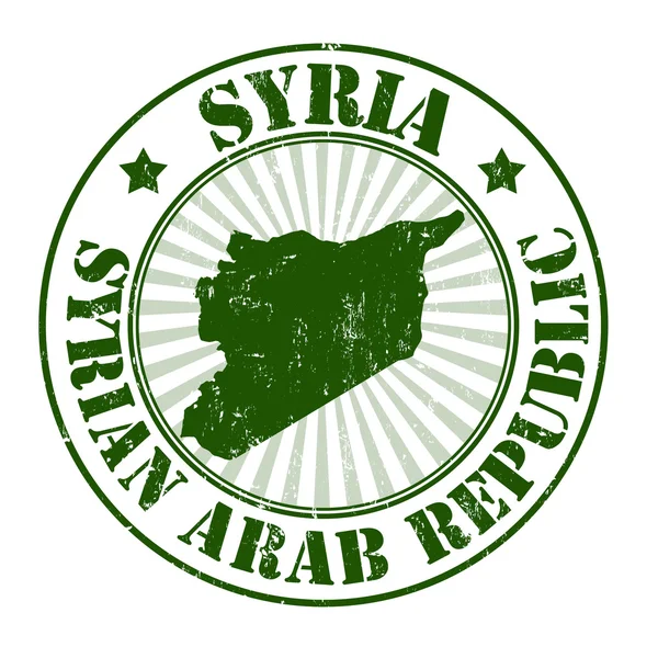 Timbre de Syrie — Image vectorielle