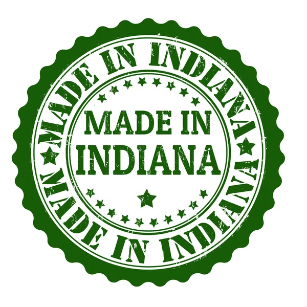 Made in Indiana stamp — Stock Vector