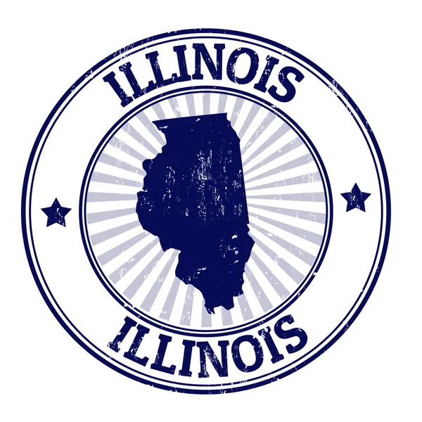 Carimbo de illinois — Vetor de Stock