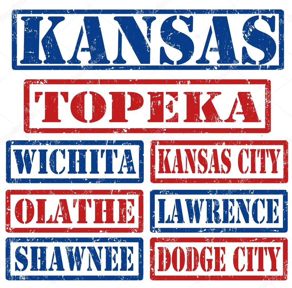 Kansas Cities stamps