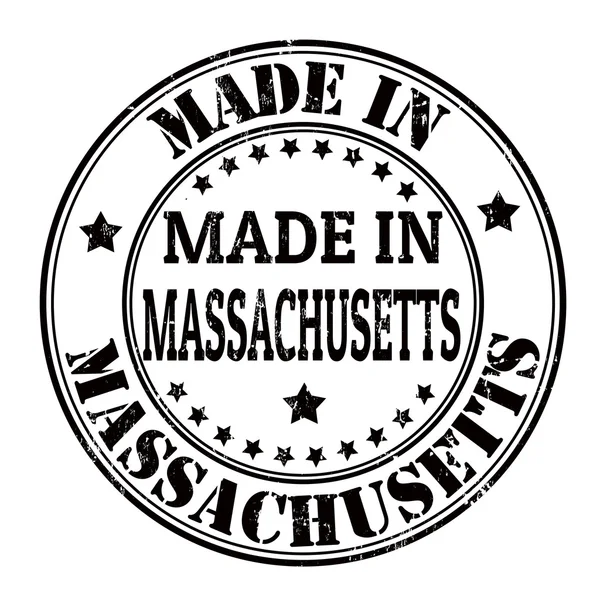 I massachusetts stämpel — Stock vektor