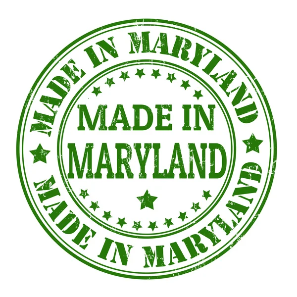 Gemaakt in maryland stempel — Stockvector