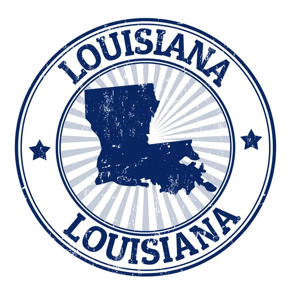 Louisiana stamp — Stock Vector