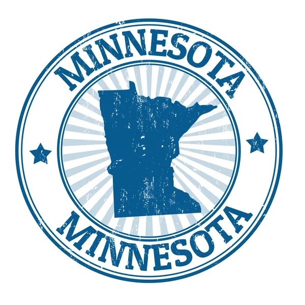 Minnesota stamp — Stock Vector