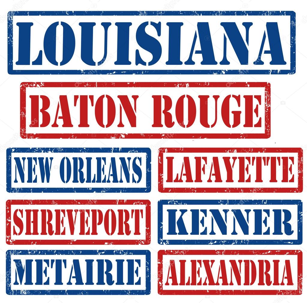 Louisiana Cities stamps