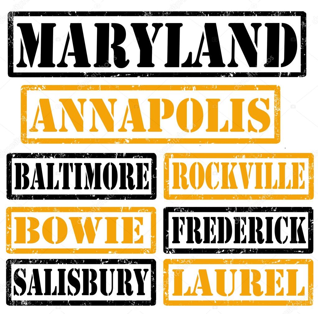 Maryland Cities stamps
