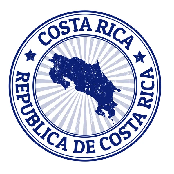 哥斯达黎加邮票 — 图库矢量图片