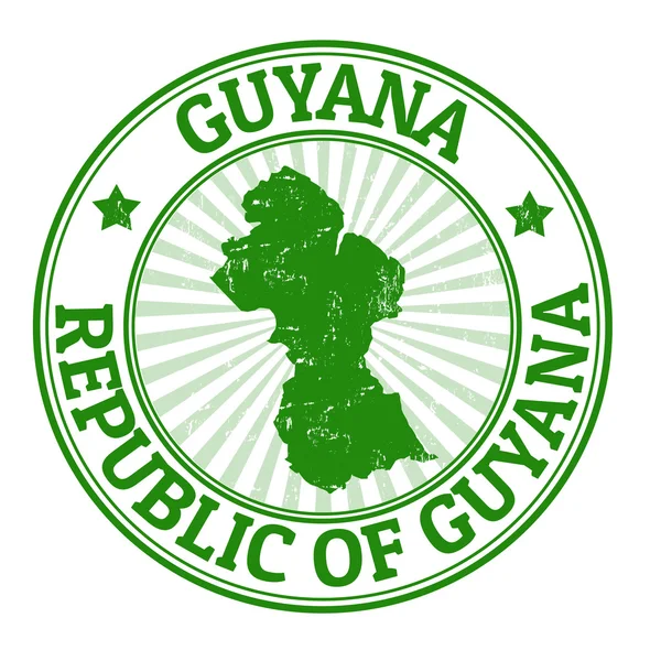 Guyana stempel — Stockvector