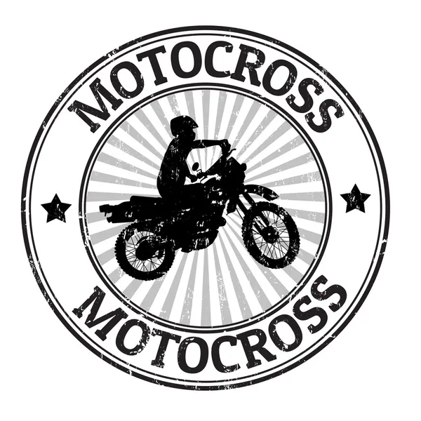 Motorcross stempel — Stockvector