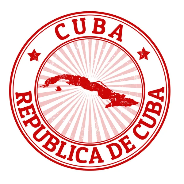 Cuba stamp — Wektor stockowy