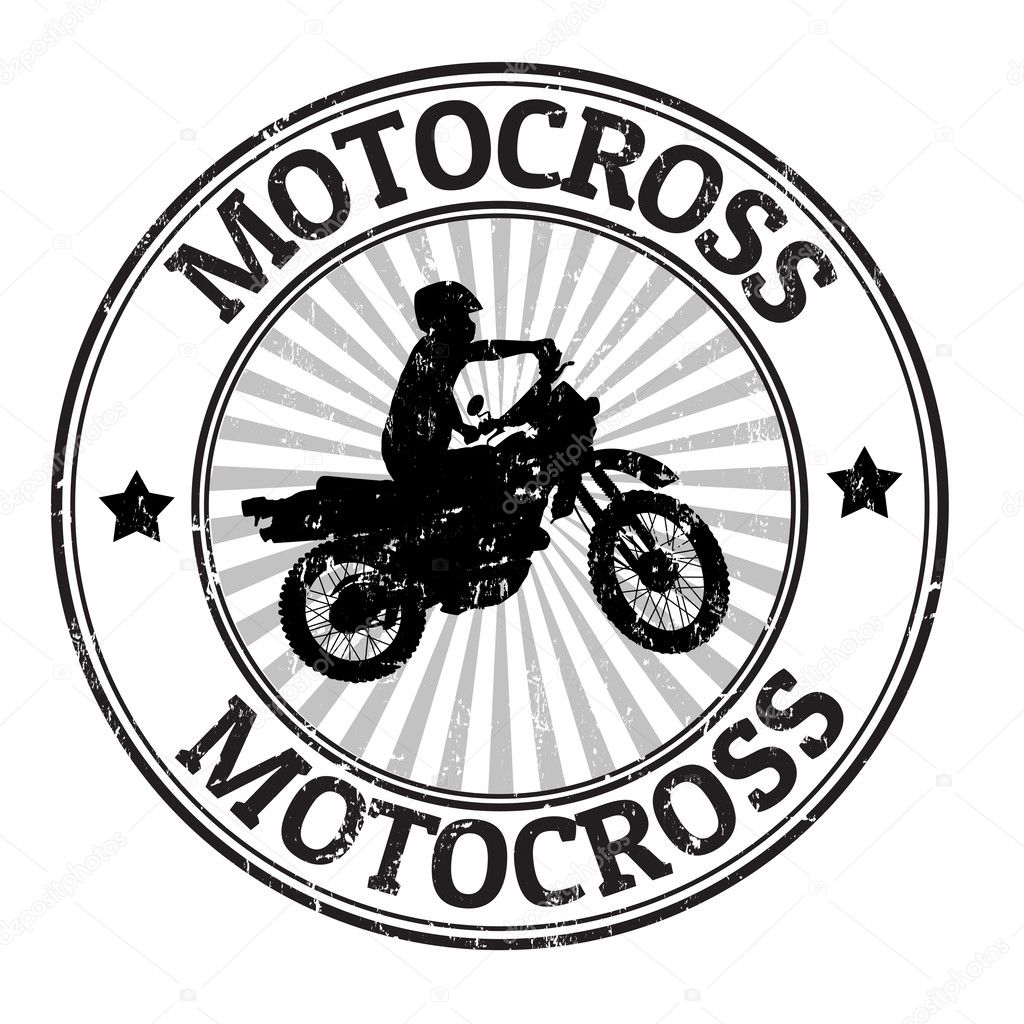 Motocross stamp