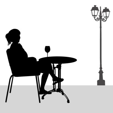 Kız Café silüeti