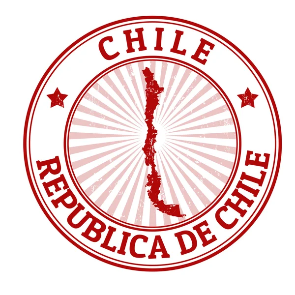 Chile stamp — Stock Vector