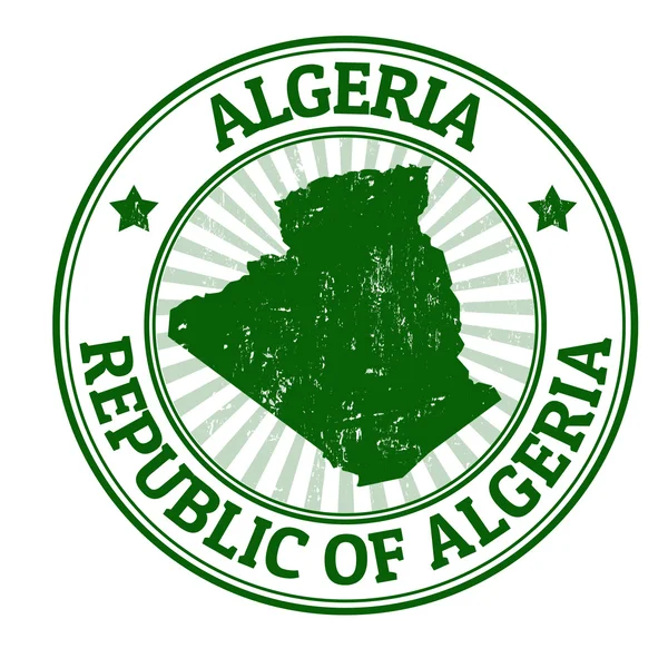 Αλγερία σφραγίδα — Διανυσματικό Αρχείο