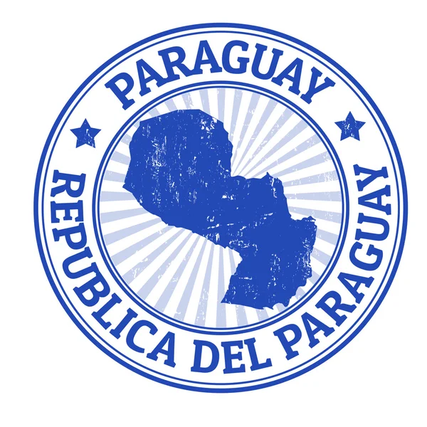 Timbre du Paraguay — Image vectorielle