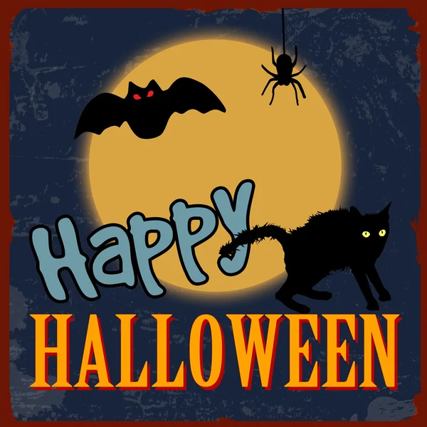 Happy Halloween Poster — Stock Vector