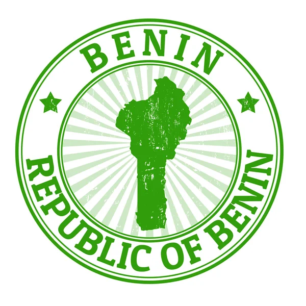 Benin stamp — Stock Vector