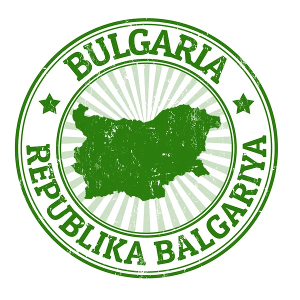 Bulgaria sello — Archivo Imágenes Vectoriales