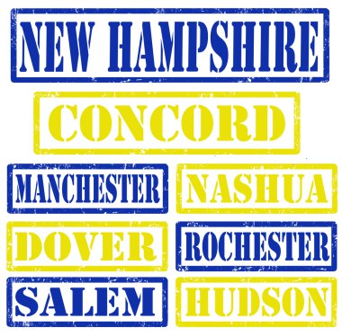 New hampshire şehir pulları
