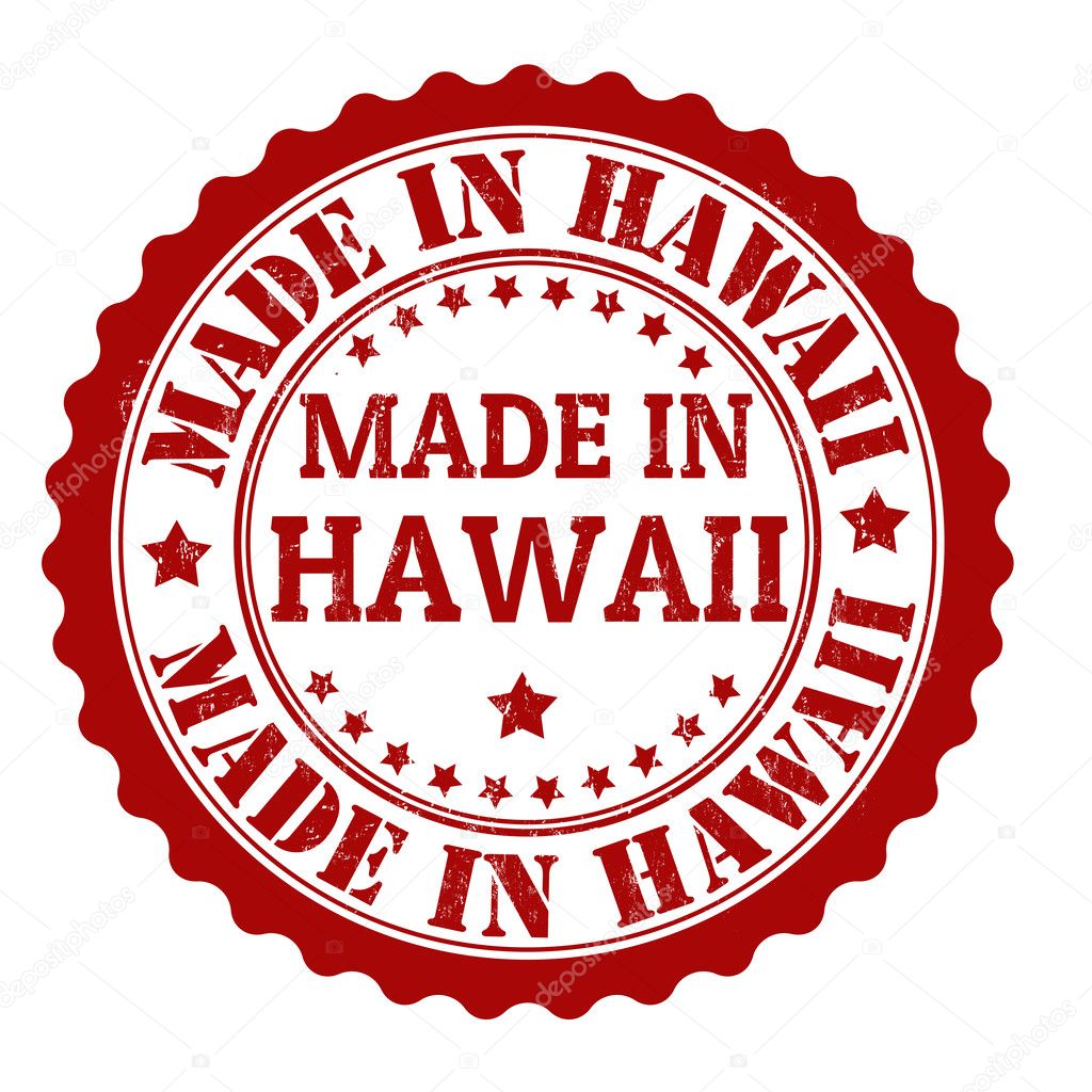 Made in Hawaii stamp — Stock Vector © roxanabalint 31115377