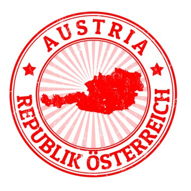Austria stamp clipart