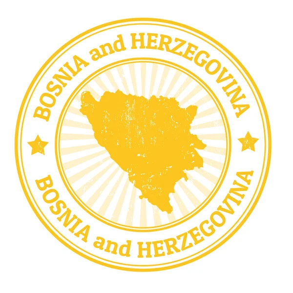 Bosnia and Herzegovina stamp — Stock Vector